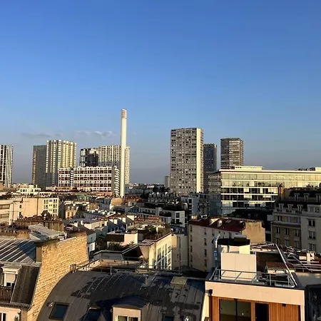 Tour Eiffel - Vue Imprenable Au-dessus Des Toits, Balcon Appartamento Parigi